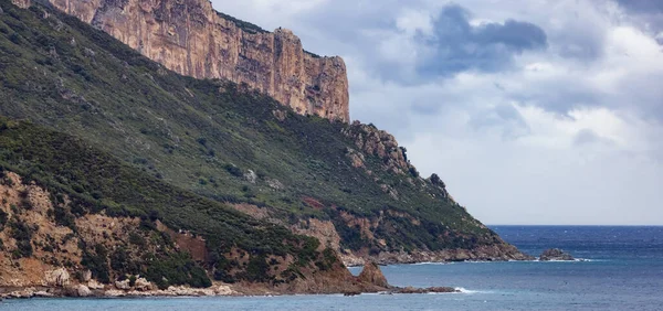 Rocky Coast Sea Sardinia Italy Nature Background — Stock Photo, Image