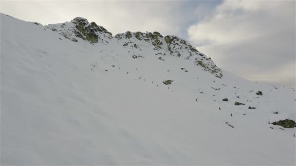 Blackcomb Mountain Ski Resort Winter Season Whistler British Columbia Canada — Stockvideo
