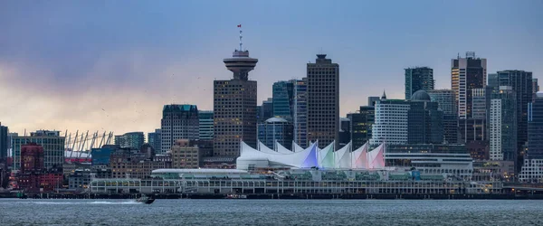 Canada Place City Skyline Urban Downtown Cityscape Vancouver British Columbia — Stok Foto