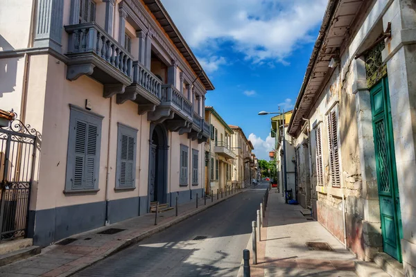 Strade Una Città Turistica Sulla Costa Del Mare Limassol Cipro — Foto Stock