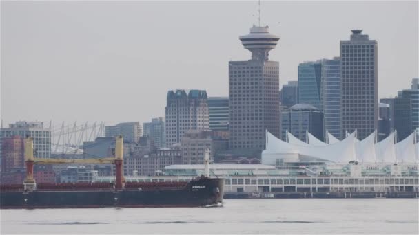 Vancouver Kanada Mart 2023 Kanada Place Downtown City Nin Önündeki — Stok video