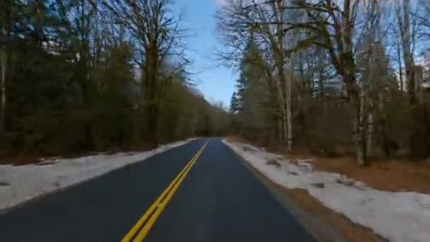 Autofahren Auf Einer Malerischen Straße Squamish Valley British Columbia Kanada — Stockvideo