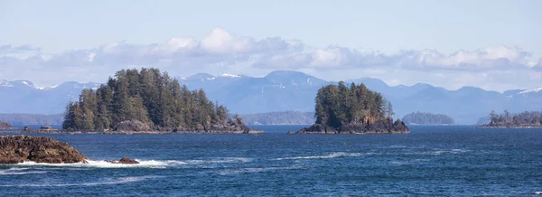 Rocky Shoreline Costa Oeste Oceano Pacífico Ucluelet Vancouver Island Canadá — Fotografia de Stock