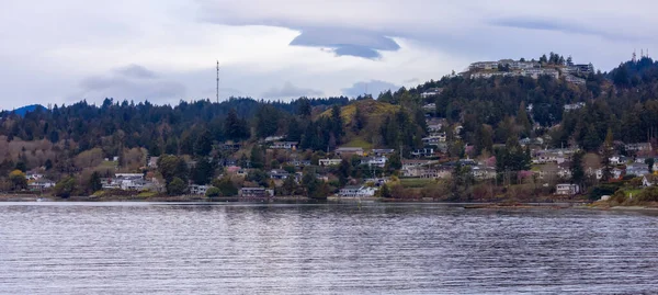 Huizen Aan Stille Oceaan Nanaimo Vancouver Island Brits Columbia Canada — Stockfoto