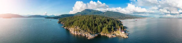 Парк Лайтхаус Західному Ванкувері Британська Колумбія Канада Повітряне Панорамне Тло — стокове фото