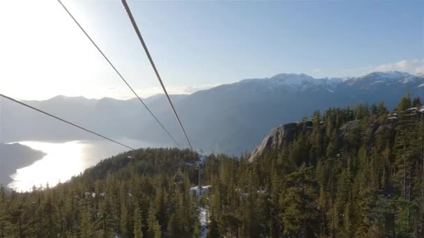 Squamish Kolumbia Brytyjska Kanada Kwietnia 2023 Sea Sky Gondola Wspina — Wideo stockowe