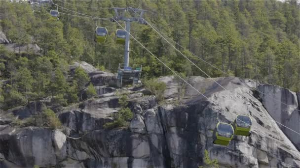 Squamish Colúmbia Britânica Canadá Abril 2023 Sea Sky Gondola Subindo — Vídeo de Stock