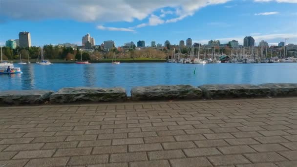 Centre Ville Vancouver Colombie Britannique Canada 1Er Avril 2023 Water — Video
