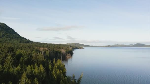 Kanada Dağ Manzarası Göl Manzarası Vancouver Adası British Columbia Kanada — Stok video