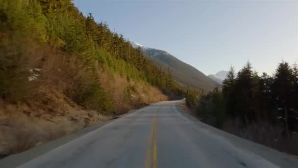Duffey Lake Road Lillooet Pemberton Columbia Británica Canadá Scenic Highway — Vídeos de Stock