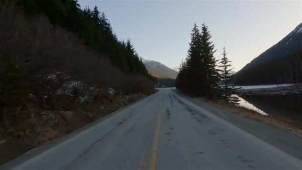 Duffey Lake Road Lillooet Pemberton British Columbia Canada Strada Panoramica — Video Stock