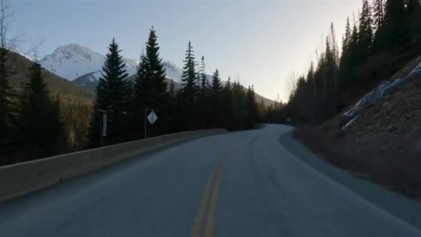 Duffey Lake Road Lillooet Pemberton Canada British Columbia 이르기까지 풍경의 — 비디오