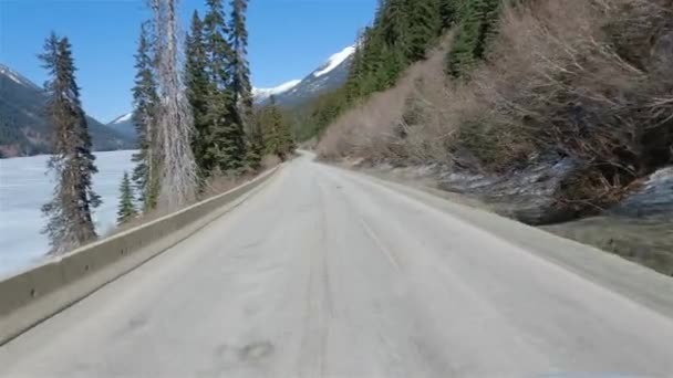 Duffey Lake Road Lillooet Pemberton Kolumbia Brytyjska Kanada Malownicza Autostrada — Wideo stockowe