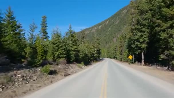 Duffey Lake Road Lillooet Pemberton British Columbia Canada Scenic Highway — Stock Video
