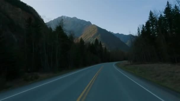 Duffey Lake Road Lillooet Pemberton British Columbia Canada Scenic Highway — Stock Video