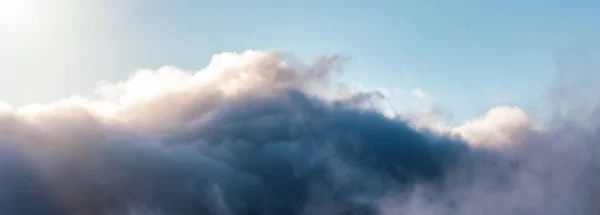 Cloudscape Dramático Sobre Las Montañas Sunset Sky Vista Aérea Columbia — Foto de Stock