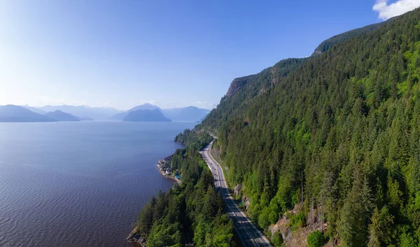 Sea Sky Highway Mountain Landscape Pacific Ocean Coast Vancouver Squamish — Stock Photo, Image