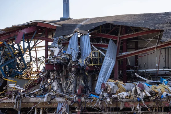 Знищений Робочий Простір Фабрики Бернабі Ванкувер Канада — стокове фото