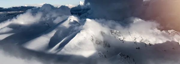 Kanada Dağ Manzarası Nın Hava Panoramik Manzarası Squamish British Columbia — Stok fotoğraf