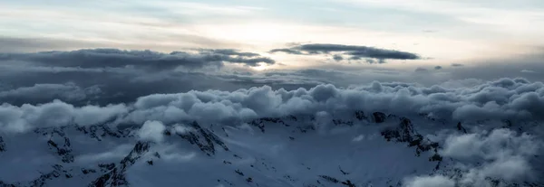 Veduta Aerea Panoramica Del Paesaggio Montano Canadese Squamish British Columbia — Foto Stock