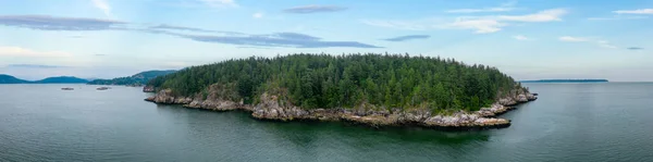 Lighthouse Park West Vancouver Canadá Naturaleza Antecedentes Aéreos Panorama Atardecer — Foto de Stock