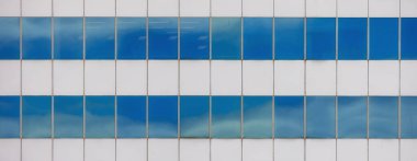 Ofis binasının dış görünüşü. Panorama. Vancouver şehir merkezi, BC, Kanada. Arkaplan