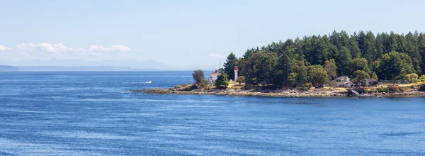 Canadian Landscape Ocean Mountains Summer Season Gulf Islands Vancouver Island — Fotografia de Stock