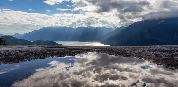 Krajobraz Górski Kanadyjskiej Naturze Góra Główna Squamish Kanada Tło Przygody — Zdjęcie stockowe