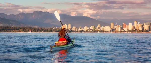 Kajakfahren Vancouver Kanada — Stockfoto