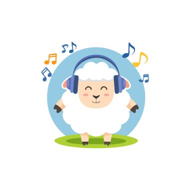 Şirin Koyun müzik dinliyor.