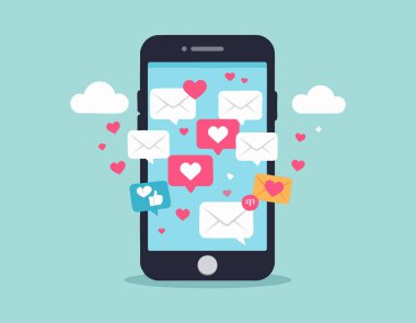 Bildirim Aşırı yüklenmiş akıllı telefon