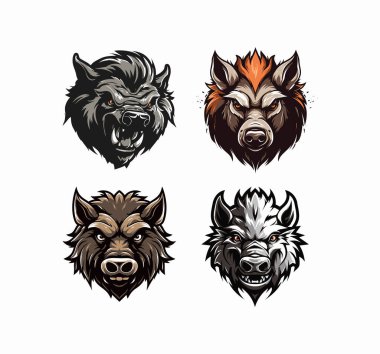 Maskot logosu Yaban domuzu