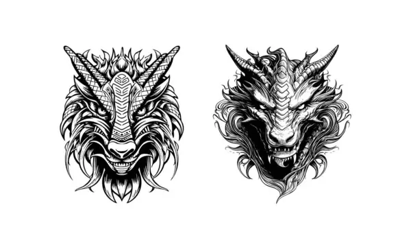 Viking ejderha dövme tasarımı