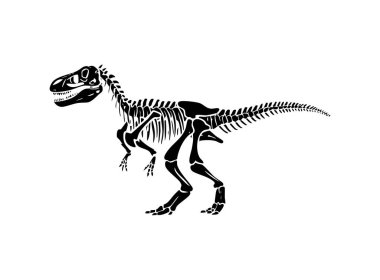 Fosil İskelet Vektör Simgesi