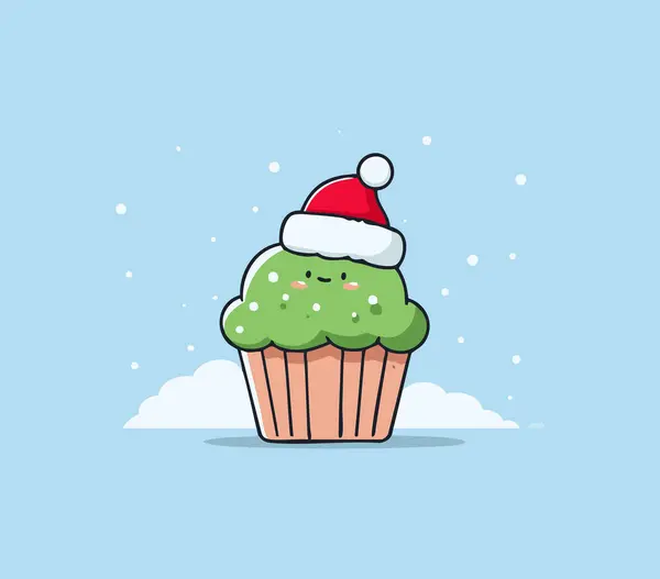Illustration Christmas Cupcake design