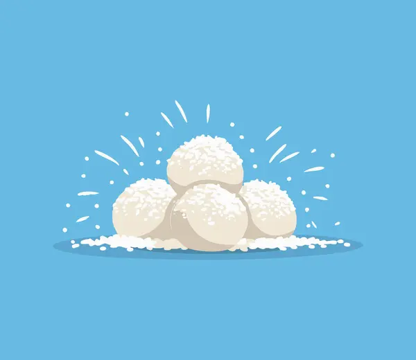 Çizim Kartopu Kurabiyeleri tasarımı