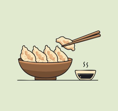 Soya soslu Gyoza böreği.