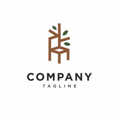 Sandalye Ağacı Logosu Vektörü