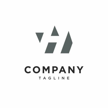 V H harfli monogram Logo Simgesi