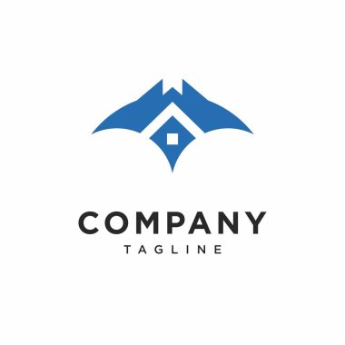 Manta Evi Logo Simgesi Vektörü