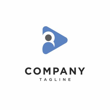 Çokluortam Kişi logosu Simge Vektörü