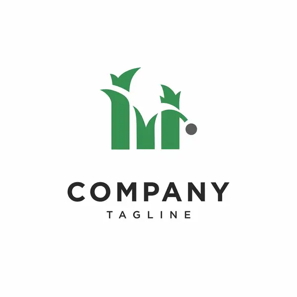 Çimen Golf İcat Logosu Simge Vektörü