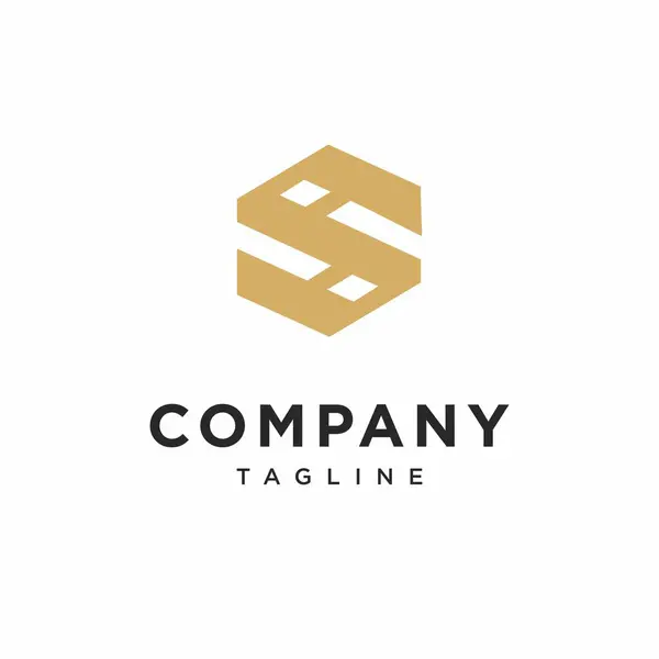 S harfi I Monogram Logo Simgesi Vektörü