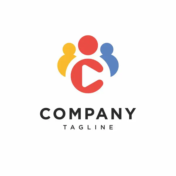 Arkadaş Ortam Logosu Simgesi Vektörü