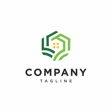 Çiftlik Evi Logosu Simgesi Vektörü / Çiftlik Evi Logo Simgesi Vektörü