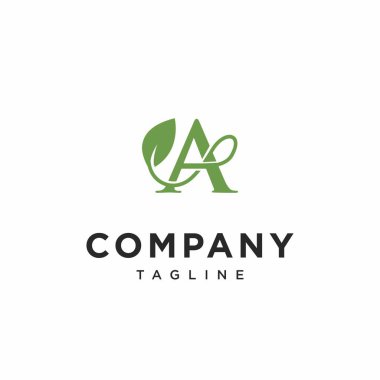 Yaprak Logosu Vektörü / Yaprak Logosu Simgesi Vektörü