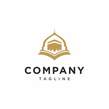 Mekke Kabe Logo Simgesi Vektörü / Meca Kabe Logo Simgesi Vektörü