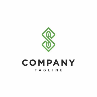 S Yaprak Logosu Simgesi Vektörü / S Yaprak Logo Vektörü