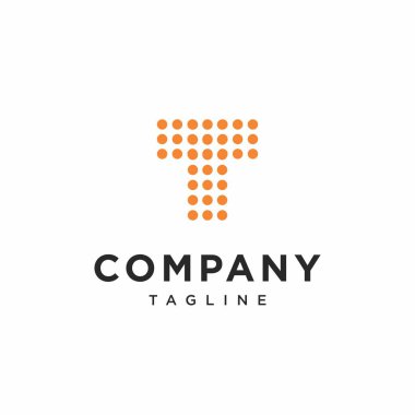 T Noktası Tekno Logo Simgesi Vektörü