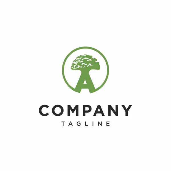 A Ağaç Simgesi Vektör Logosu / Ağaç Simgesi Vektör Logosu